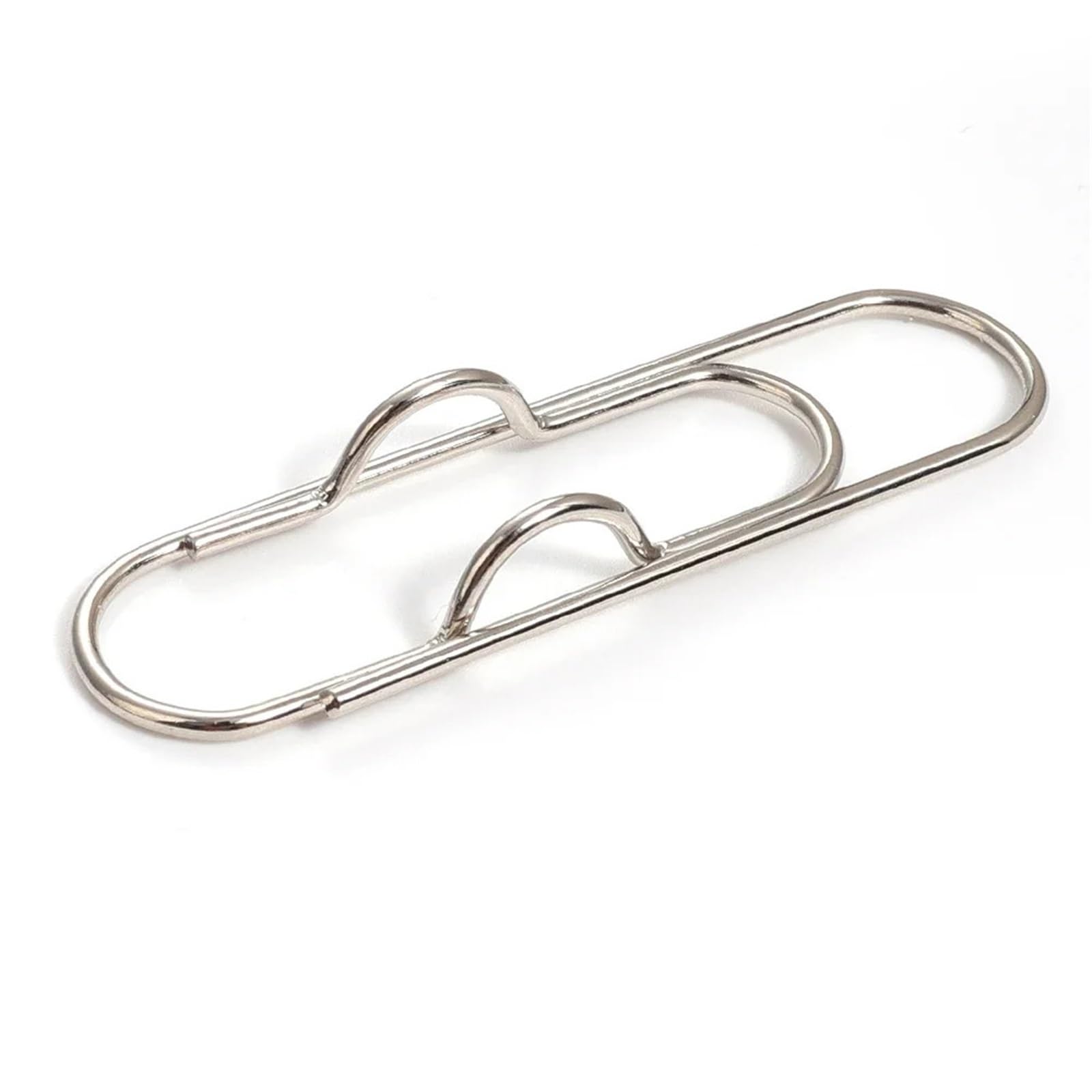 WonJoxel Pen Clip 50PCS Paper Clip Metal Pen Holder Clips Portable Bookmarks Photo Memo Ticket Fixed Paperclips Office School Stationery for Notebook Journal and Planner Vintage Brass Eff(Silver)