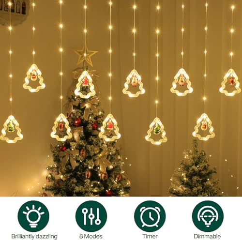MOYKSRR Luci Tenda Natale, 3M Tenda luminosa a