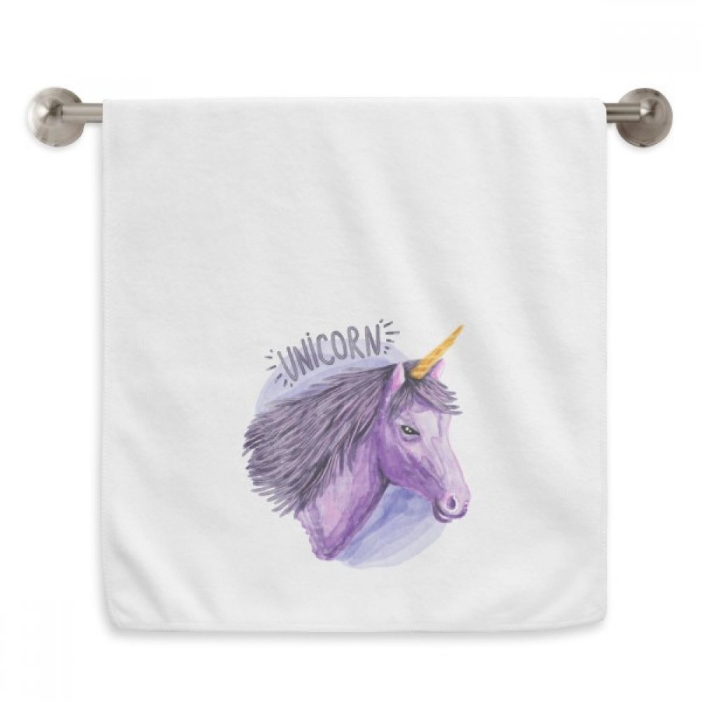 Serviettes licornes violet aquarelle 13x29 pouces