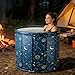 Portable Ice Bathtub - Anti-Slip Pvc Lightweight Tub, Foldable No Installation Design, Easy Water Drain, Sturdy Outdoor Bathing Solution, Top Relaxation Tool, Bathrooms Gardens Gyms Camping Travel