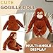 Imagen de CWENDANER Punch Monkey Peluche de 66 cm Mono Peluche Punch Gran Orangután Realista Mono Animal Animal Muñeca para abrazar y jugar