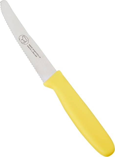 THE SMITHFIELD Samprene 4.5INCH, 4.5 Inch Tomato Knife-Yellow, Polyproplene,One Size