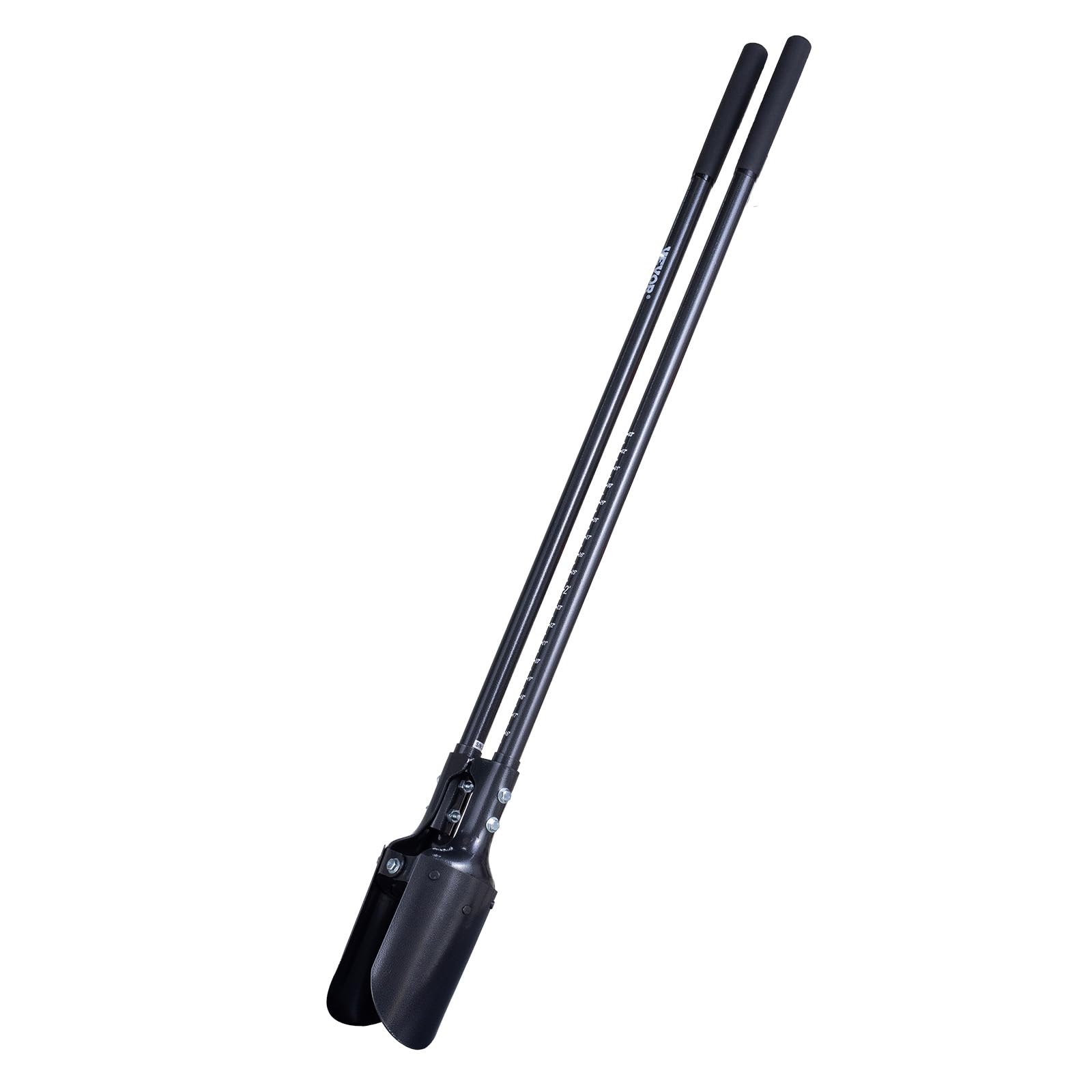 VEVOR Excavadora de Agujeros Manual para Postes Resistente con Mango de Acero al Carbono de 145 mm, Marcas de Escala y Hoja de Metal, Herramienta para Excavar Agujeros para Jardinería y Exteriores