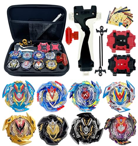 Gytobytle Valkyrie 8er Bey Kampfkreisel mit Handtasche Metal Fusion Blade...