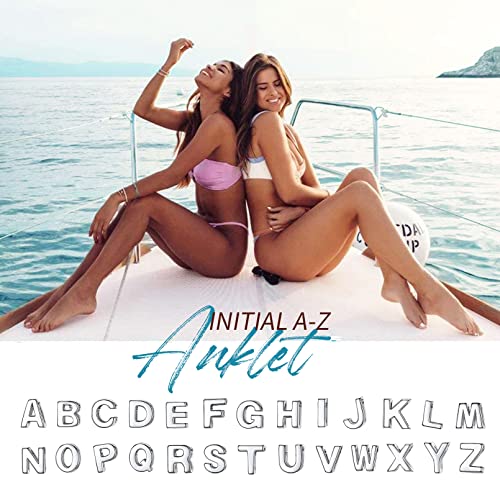 Chicsilver Dainty Initial Ankle Bracelets For Women Sterling Silver Anklet With Initial S Letter Anklets Minimalist Summer Beach Foot Chain Personalized Alphabet Jewelry #TOP3