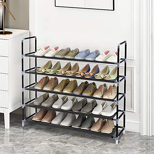 Nemore Shoe Rack with Simple Assembly Non-Woven Fabric Shoe Racks for Bedroom Cloakroom, Entryway with Durable and Stable