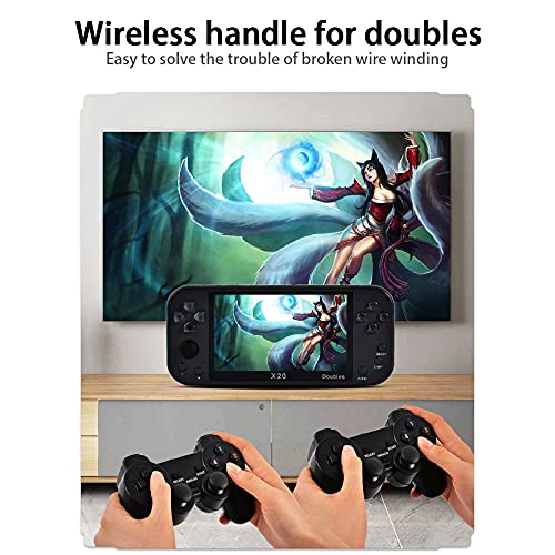 DEVELE 5.1 Inch Handheld Game Console,Arcade Retro HD Video Game Console,8GB Built Game,for FC, GBA, MD, NES, SFC, PS… - Image 6