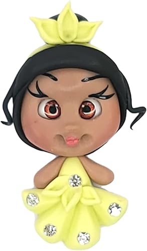 Tiana Princess - Muñeca de arcilla de porcelana fría amarilla