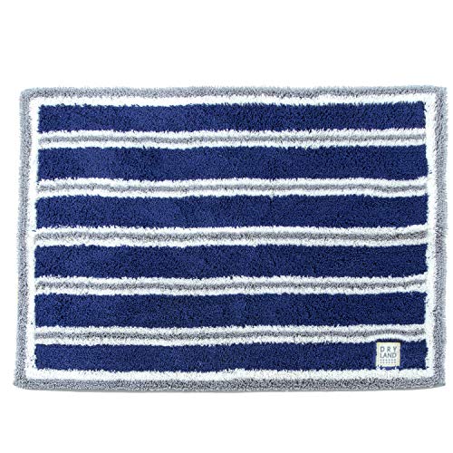 オカ(OKA) 浴室足ふきマット ブルー 約50cm×70cm 乾度良好バスマット ドライランド (吸水 速乾)のサムネイル