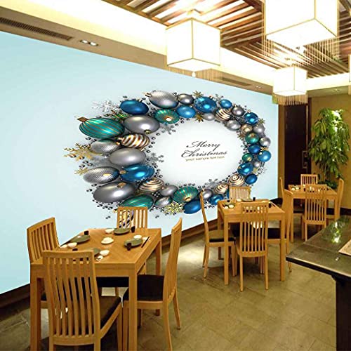 Papier peint panoramique 3D Noël poster géant mural 350x256 auto-adhésif