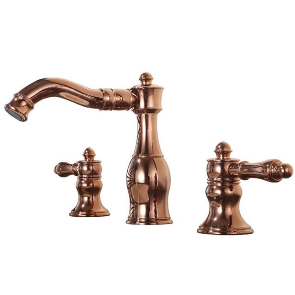 Mitigeur de lavabo 3 trous anti-corrosion robinet laiton durable