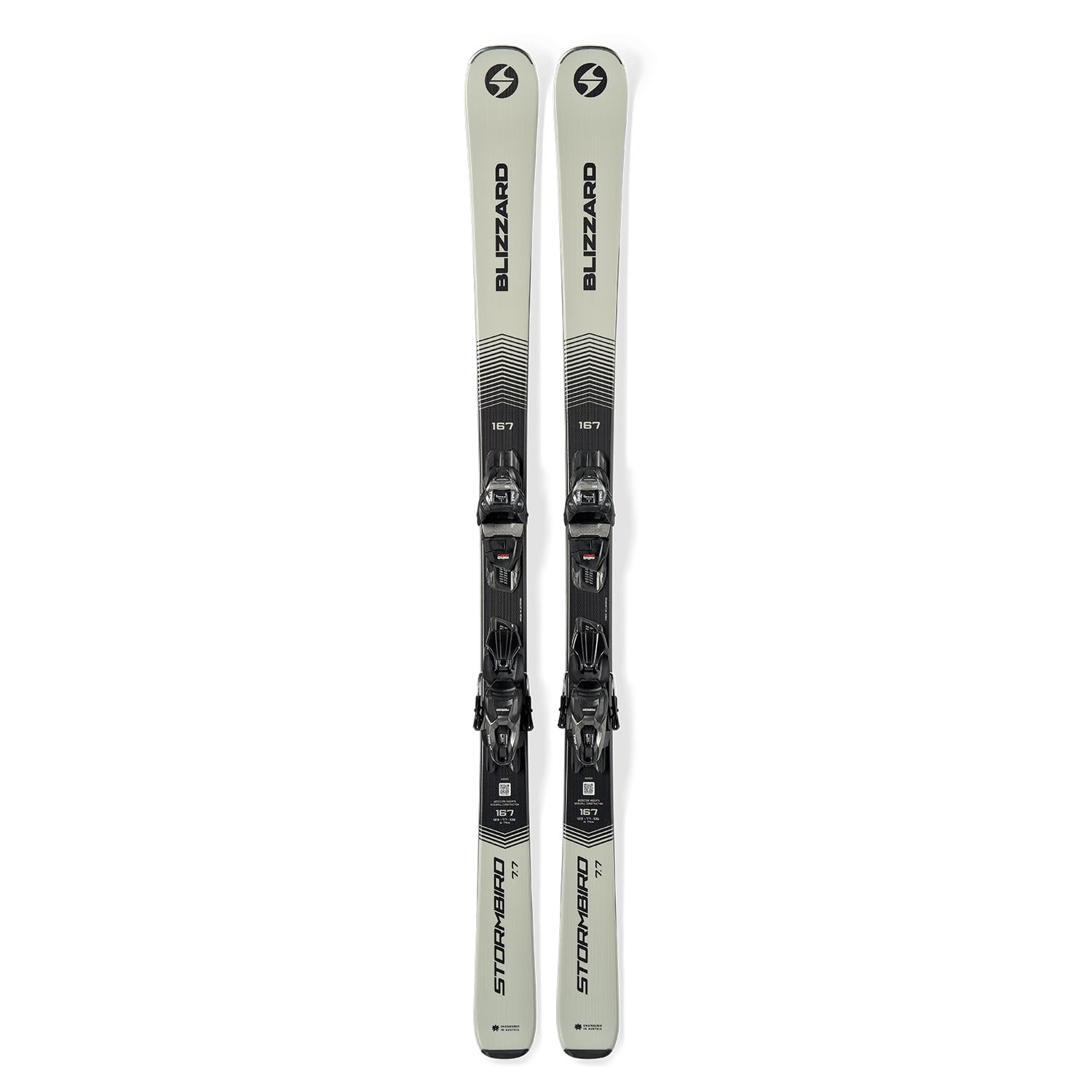 Blizzard - Pack De Skis Stormbird 7.7 + Fixations Tpc 10 Demo Gris Homme - Homme - Taille 146 - Gris
