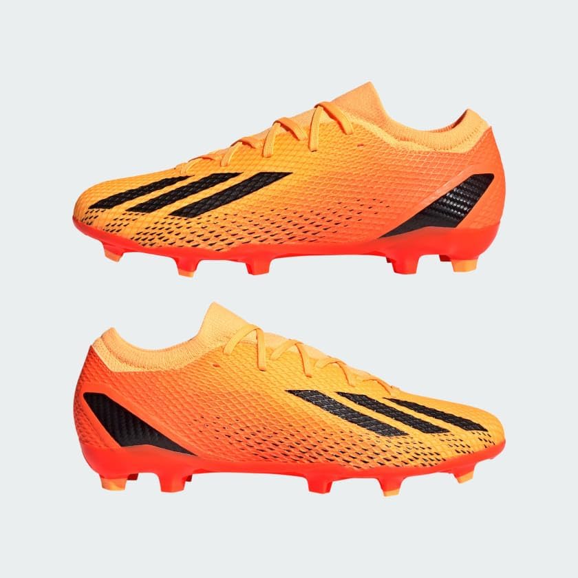 adidas Unisex X SPEEDPORTAL.3 Firm Ground Soccer Shoe, Solar Gold/Black/Team Solar Orange, 10 US Men | Image 5