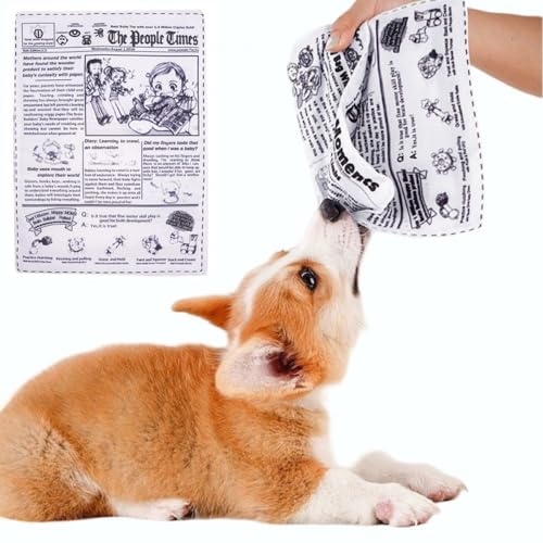 リタプロショップR 犬 噛むおもちゃ シャカシャカ 新聞 音 ストレス解消 犬用 歯磨き 小型犬 中型犬 洗える 噛みつき防止