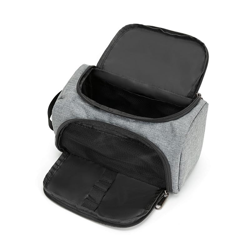 FALFFS Large Capacity Pencil Case with Multi-Pockets Waterproof Portable Pen Organiser Bag (Grey)