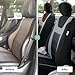 FH Group Car Seat Covers Sports Seat Covers Front Seats Only, Airbag Compatible Gray Black Automotive Seat Cover Combo Small Car Seat Cover Design Universal Fit Interior Accessories Cars Trucks SUVs
