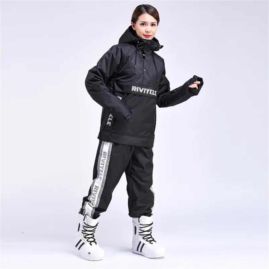 Hcclijo Women Winter Skiing Set Warm Thermal Sports Windproof Waterproof Skiing Snowboard Jacket And Pants Suits