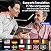 Ai Translation Earbuds Real Time, Simultaneous Interpretation Translator Earbuds with 6 Translation Modes/164 Languages, No Subscription Translatior Headphones,40H Audifonos Traductores Inglés Español