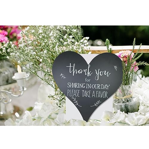 BARNWOODUSA Heart-Shaped Chalkboard Large 18-inch Perfect for Wedding, Baby Showers, Events and Anywhere in The Home or Office Create a Sign, Artwork, Notes Family