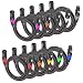 MIKIZ 25ft XLR Cables Braided Male to Female Microphone Cable 10-Pack