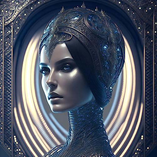 Peinture sur toile GerRit affiche portrait de femme 58x90 cm art emotionnel pour la maison