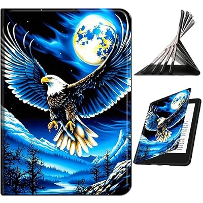 RWUTYTIUL for Samsung Galaxy Tab S5e 10.5" 2019 SM-T720/T725 Case, Shockproof Smart Protective Multi-Angle Viewing Tablet Cover for Women Men with Auto Sleep/Wake, Blue Sky Eagle