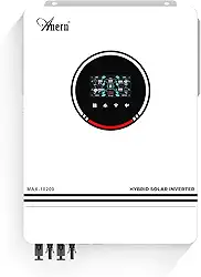 Inversor Híbrido Solar de 10,2KW, 48V DC para 220V-230V AC Off Grid, Inversor Solar de Onda Senoidal Pura com Controlador de Carga MPPT de 160A, Funciona com Bateria de Chumbo-Ácido e Lítio