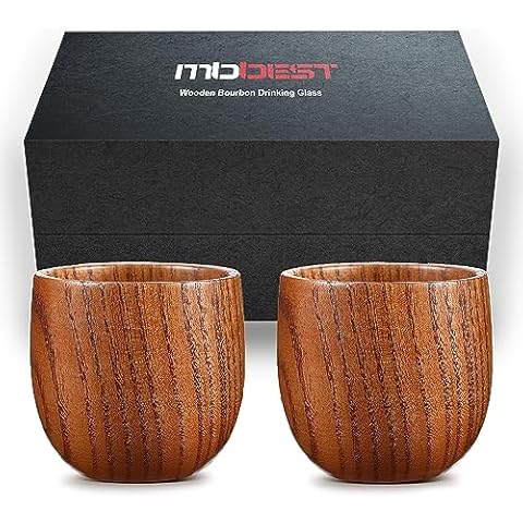 Bourbon gifts for men,Birthday Gift for Men,Finished Wooden Old Fashioned Glass,Great Whiskey Gifts for Men, Dad, or Brother Groomsmen Gifts, Liquor Cocktail Rocks Old Fashioned, Bernard Cover