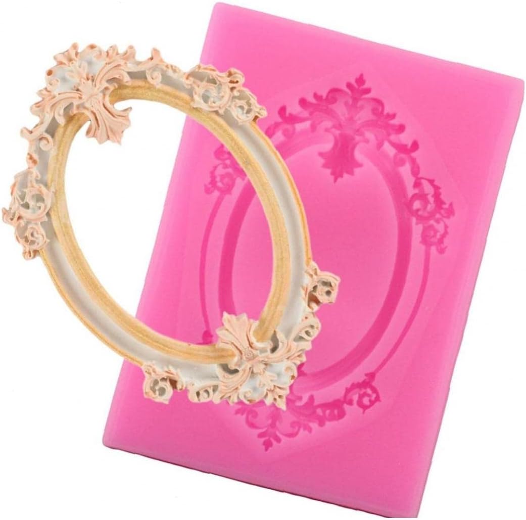 Molde silicona para fondant decorativo rosa 7.9x5.5 cm