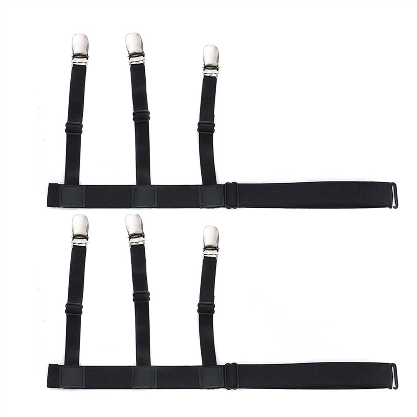 Bretelles réglables pour homme, porte-jarretelles élastiques, pinces à bretelles, supports de jambes