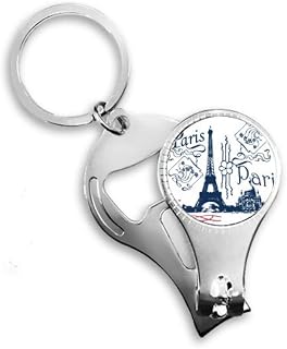 Torre Eiffel França Paris Linha Desenho Alicate de unha Chaveiro Abridor de Garrafas Cortador