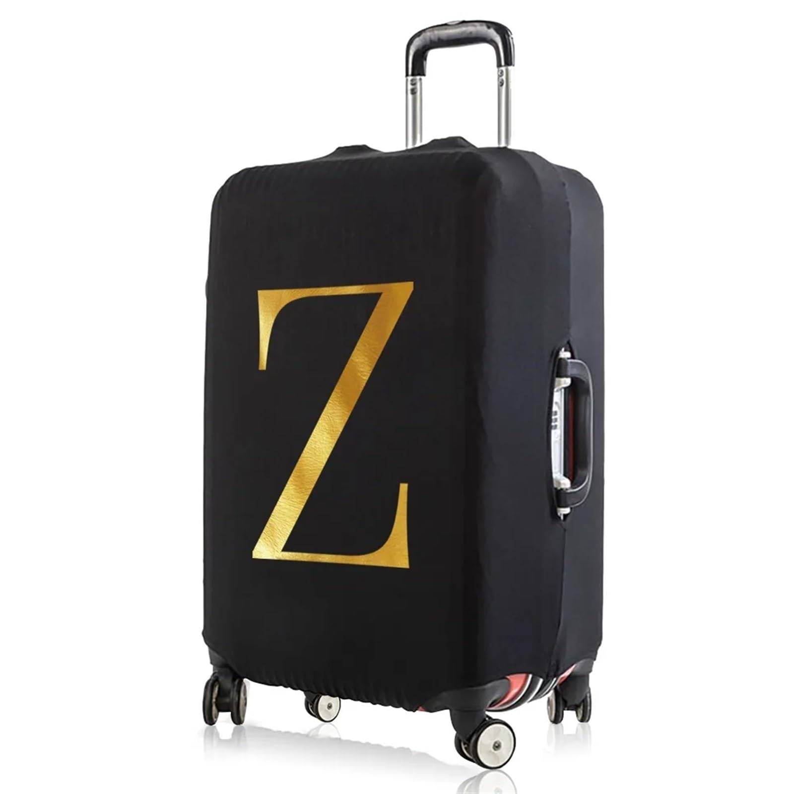 Traje de Viaje elástico, Funda Protectora for Bolsa de Lona, ​​Maleta, Serie de 26 Letras, Accesorios de Viaje, Cubierta con Ruedas for 18-32 Pulgadas(8letterZ,S)