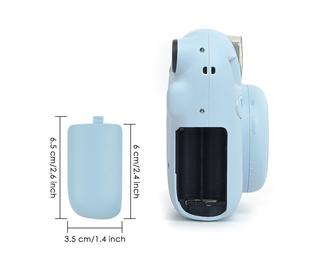DS. DISTINCTIVE STYLE Battery Cover Replacement Compatible with Fujifilm Instax Mini 12 Instant Film Camera
