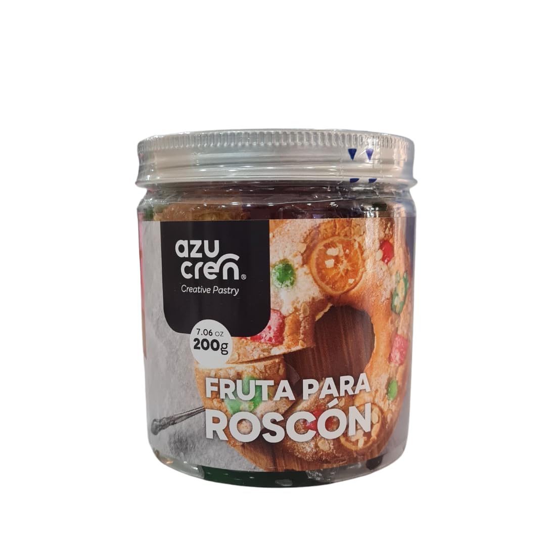 Fruta Escarchada 200g para Roscón de Reyes - Cereza, Naranja y Calabaza