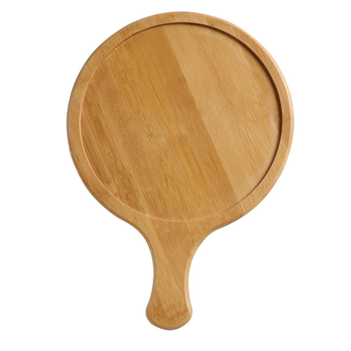 VOSAREA Bamboo Round Pizza Serving Board and Healthy Pizza Plate Great for Parties Events and Family Gatherings