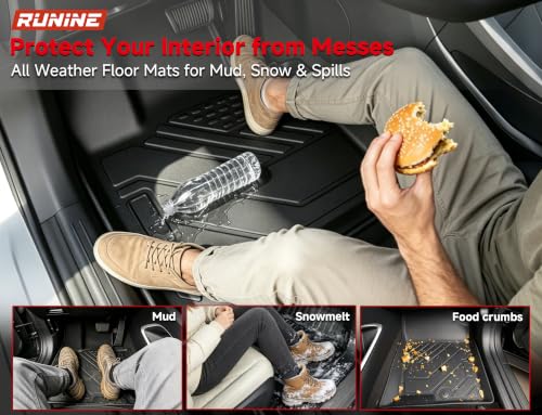 Image of Floor Mats for Hyundai Tucson 2022-2025 2026(Excluding Hybrid & PHEV), All Weather Protection Custom Floor Mats Trunk Cargo and Car Windshield Cover Set for Car Accessories,Car Floor Liners Set