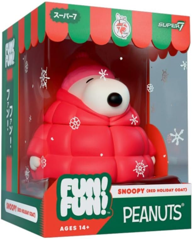 Super7 Fun!Fun Peanuts Snoopy in Puffy Red Coat Vinyl Figure