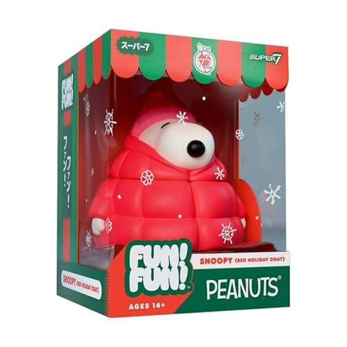 Super7 Fun!Fun Peanuts Snoopy in Puffy Red Coat Vinyl Figure