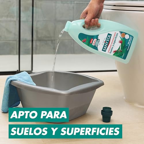 Sanytol – Botella Desinfectante Limpiahogar, Elimina Bacterias, Hongos y Virus Sin Lejía, Perfume Eucaliptus - Pack de 4 x 1.200 ML = 4,8L - imagen 5