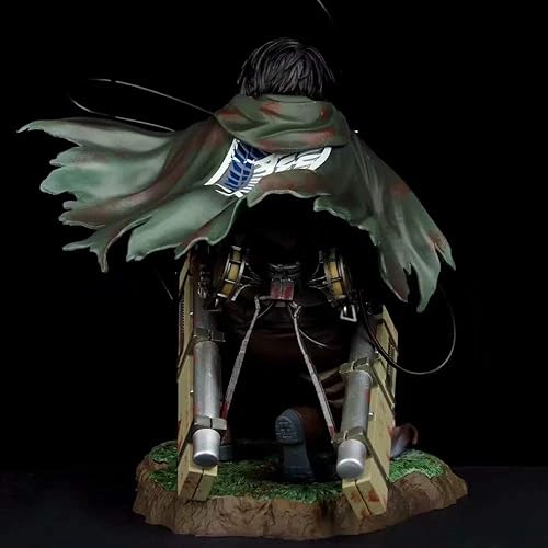 Miniatura 6 de Artfx J Levi Ackerman figura de acción, figura de anime Attack On Titan, estilo de combate de personajes de anime, colección de PVC ambiental,