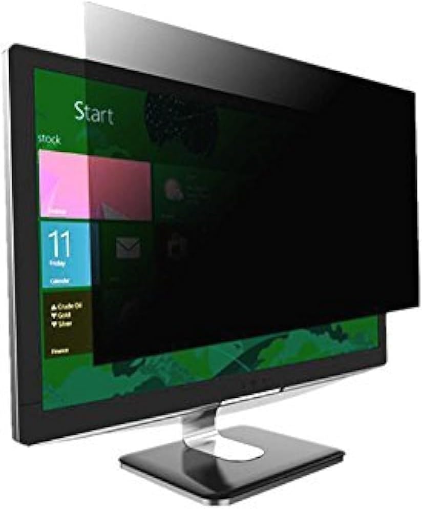 19.1" - 24" Inch (16:9 Aspect Ratio) Privacy Screen Filter for LCD Monitor Viewable Area 60 Degree - Anti Glare/Deep/Spy/Scratch (21.5")