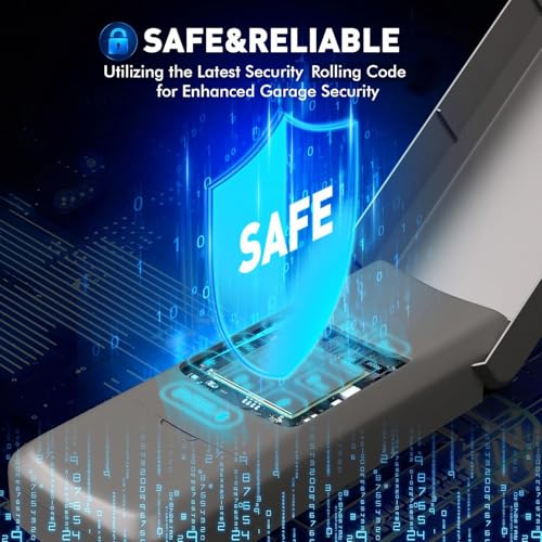 Universal Garage Door Opener Keypad, Compatible with Chamberlain LiftMaster Craftsman Garage Door Openers Since 1993, Wireless Keypad Keyless Entry, Security +2.0 Garage Keypad, 315/390 MHz by CreaCity - Image 6