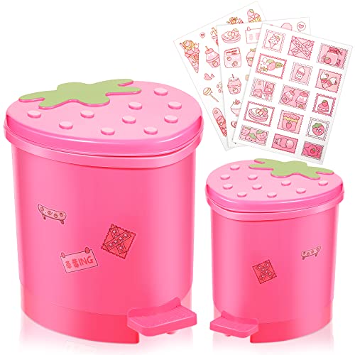 Tessco 2 piezas basurero mini fresa con tapa plástico