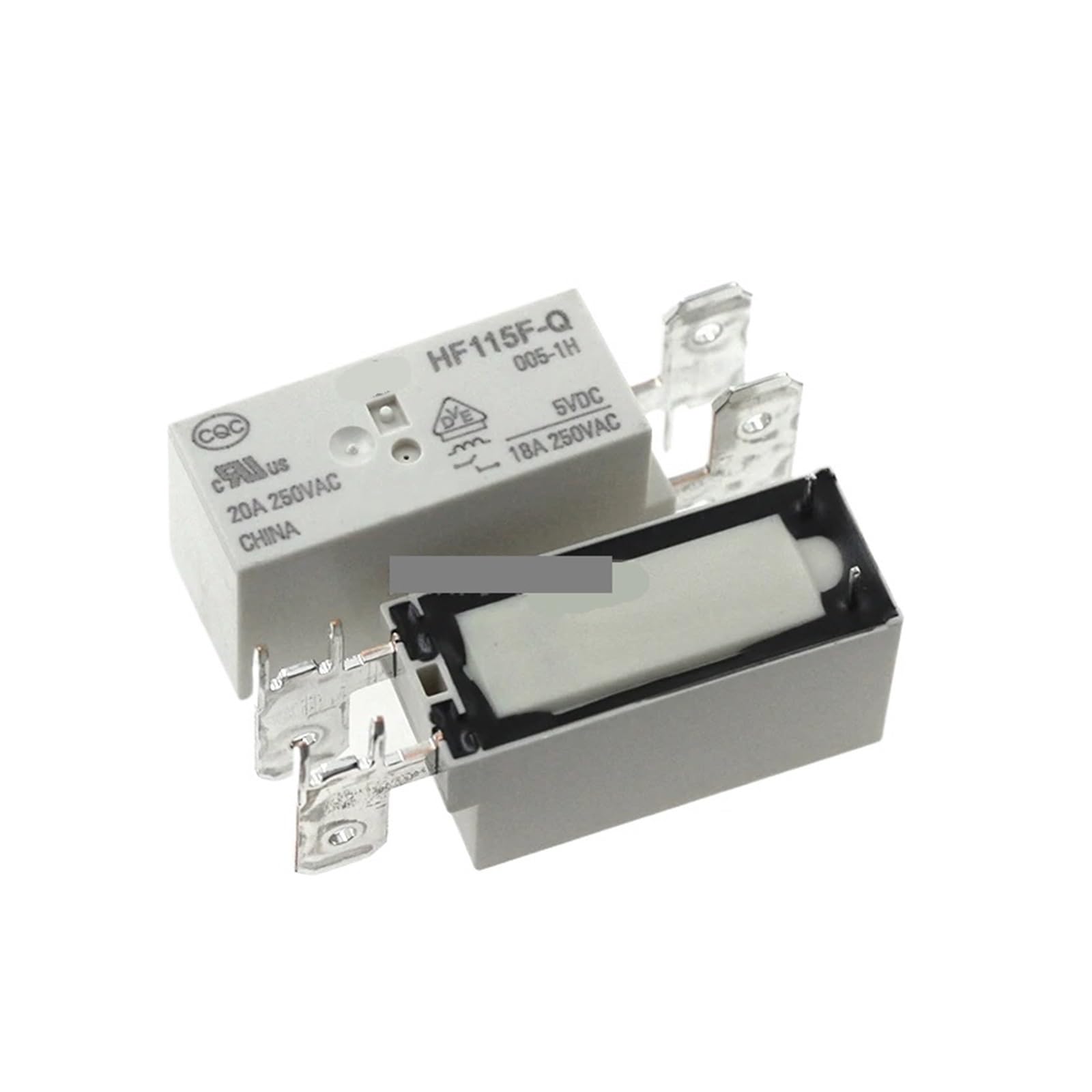 PKNVKZIDK 5Pcs HF115F-Q-005-1H 20A 5V Power Relay
