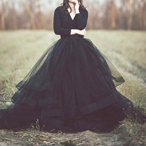 Wedding Planning Women's Tulle Organza Ball Gown Layers Pleated Skirt2