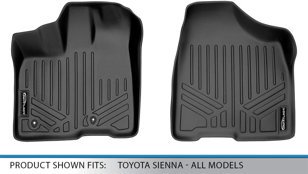 MAXLINER Custom Fit 1st Row Floor Mat Liner Set Compatible with 2011-2012 Toyota Sienna - Image 4