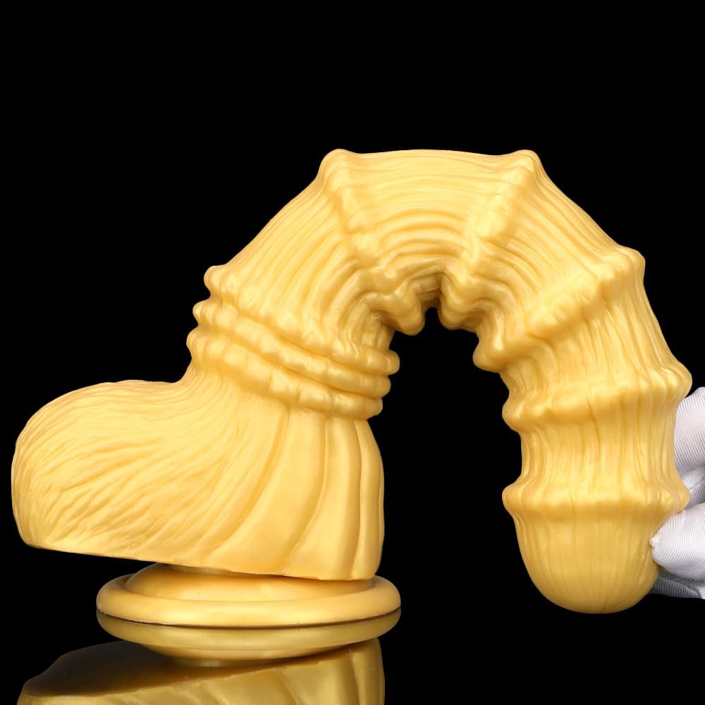 Thick Dildo with Suction Cup Huge Dildo Thrusting Dildo Anal Plug Dildo Girthy Dildo Big Size Adult Long Penis for Woman(Medium)