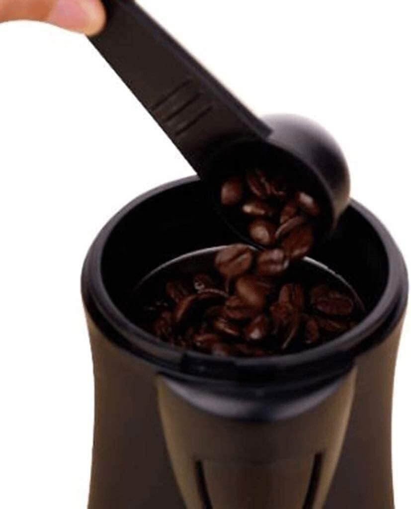 Electric Coffee Grinder, 150W Spice & Herb Grinder, 304 Stainless Steel Blade, 50g Capacity, Easy to Clean, Black