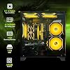 Gaming PC Desktop,Prebuilt Gaming Computer with,AMD Ryzen 7 5700X 3.4GHz,RTX5060 8GB GDDR7 DLSS4,16GB DDR4 RAM 3200MHz,1TB NVME SSD,ARGB Cooling Fan,Supply WiFi Support