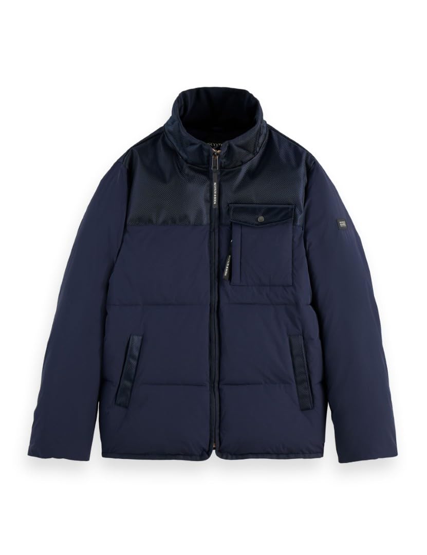 Scotch & Soda Men's Sky Captain 401 Hooded Puffer Jacket